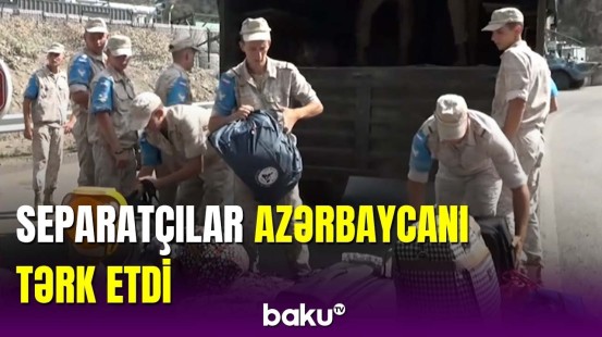Separatçılar sülhməramlıların köməyi ilə Qarabağı tərk etdi