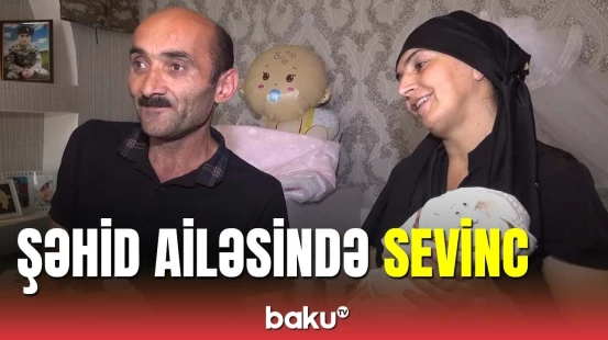Qubada şəhidin əkiz bacı və qardaşı doğuldu