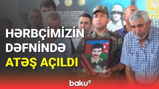 Həlak olan həbçimizin dəfnində Dövlət Himni səsləndirildi