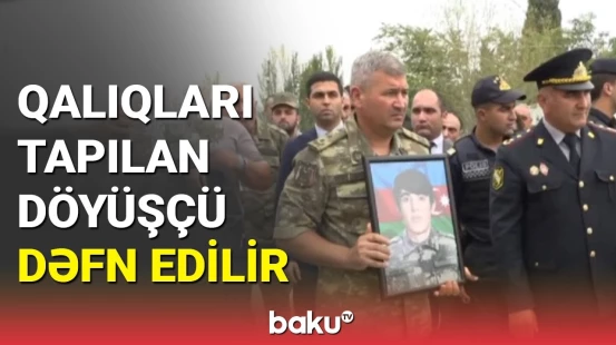 Kütləvi halda basdırılan döyüşçülər: Qalıqları tapılan hərbçinin dəfni