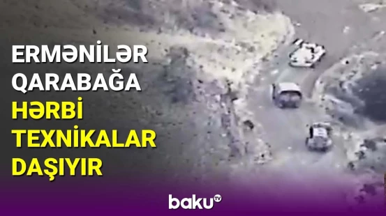 Ermənilər sülhməramlıların yardımı ilə döyüş mövqelərinə təminat vasitələri daşıyır