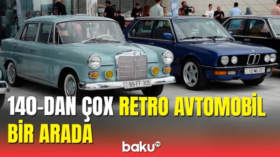 Bakıda retro avtomobillərin sərgisi keçirilib