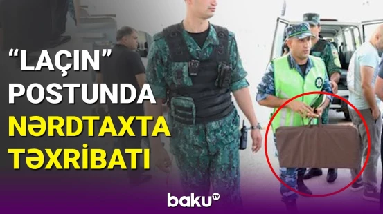 Sərhədçilərimiz qondarma gerb olan nərdtaxtanı buraxmadı