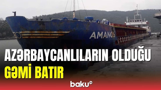 Nə daşıdığı məlum olmayan gəmi Rumıniya sahillərində batır