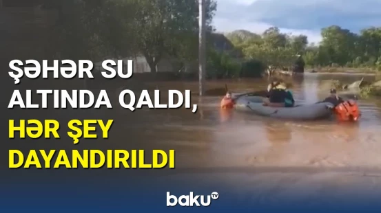 Rusiyada insanlar su altında qaldı: mindən çox xilasedici cəlb edildi