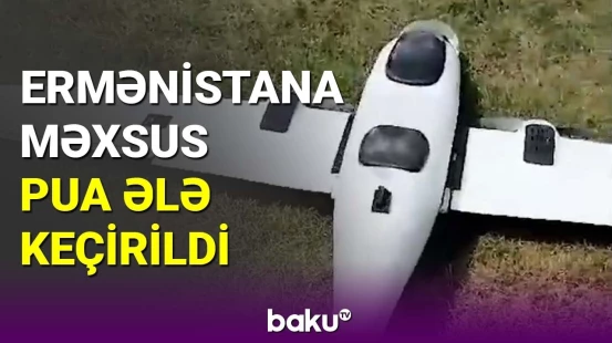Ermənistan silahlı qüvvələrinə məxsus zərbə PUA-sı ələ keçirildi