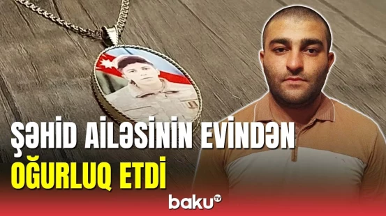 Tərtərdə şəhid ailəsinin evindən oğurluq edən şəxs tutuldu