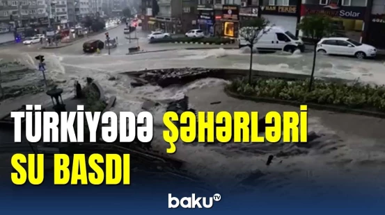 Qara dəniz bölgəsi su altında qaldı