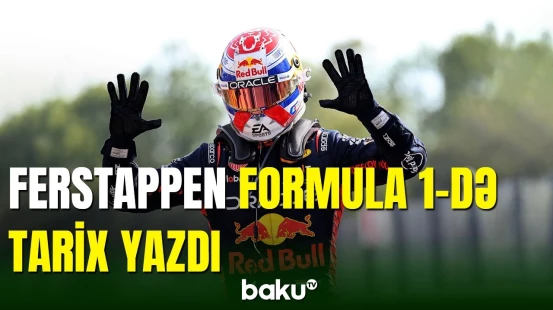 Maks Ferstappen Formula 1-də tarixi uğura nail olub