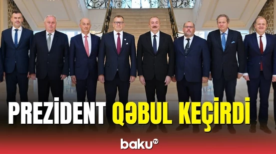 İlham Əliyev Slovakiya parlamentinin sədrini qəbul edib