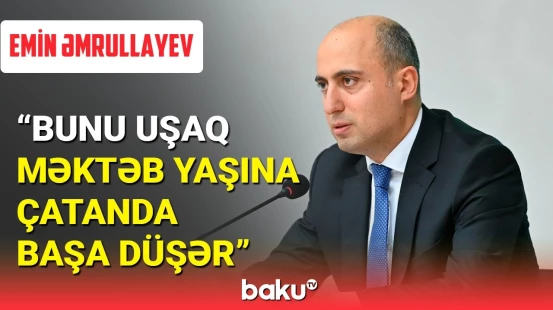 Emin Əmrullayev şəhərətrafı məktəblərdən danışdı