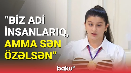 Görmə məhdudiyyətli 18 yaşlı Rəvanədən həyat dolu sözlər