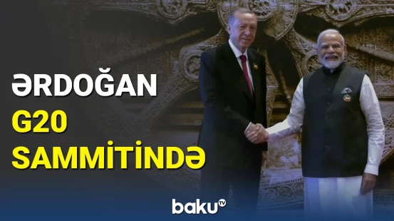 Ərdoğan G20 sammitində iştirak etmək üçün Hindistana gedib