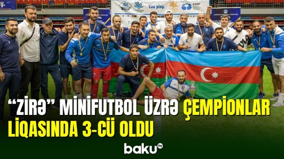 "Zirə" minifutbol klubu Çempionlar Liqasında uğurla çıxış edib