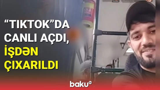 Sərnişinlərin həyatı ilə oyun oynayan sürücü işdən çıxarıldı