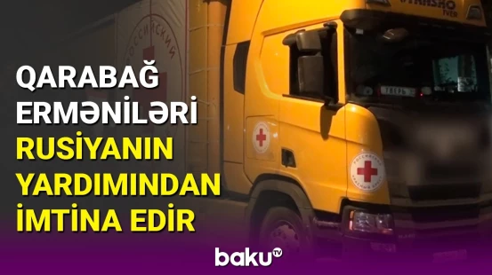 Rusiyanın yük avtomobili hələ də Bərdədə gözləyir