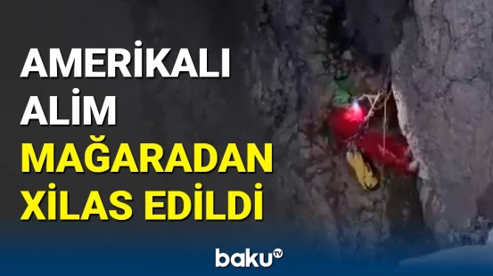 Türkiyənin ən dərin mağarasından xilasetmə görüntüləri