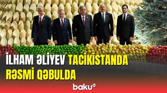 Düşənbədə dövlət başçılarının şərəfinə rəsmi qəbul