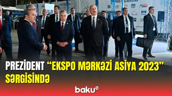İlham Əliyev Düşənbədə "EKSPO Mərkəzi Asiya 2023" sərgisi ilə tanış olub