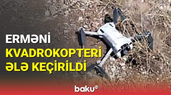 Müdafiə Nazirliyindən yeni məlumat: erməni kvadrokopteri ələ keçirildi