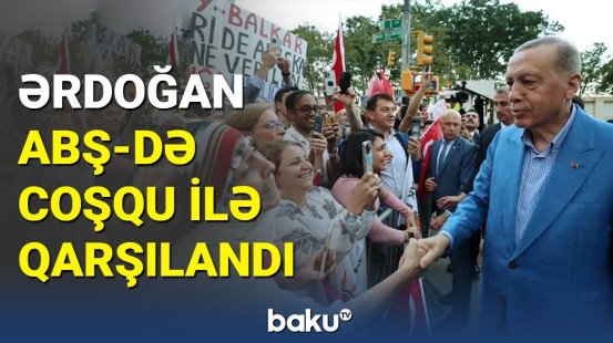 Ərdoğan ABŞ-də səfərdə: Türkiyə prezidentinin sakinlərlə səmimi görüntüsü