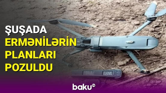 Son dəqiqə: Şuşa istiqamətində Ermənistan kvadrokopteri ələ keçirildi