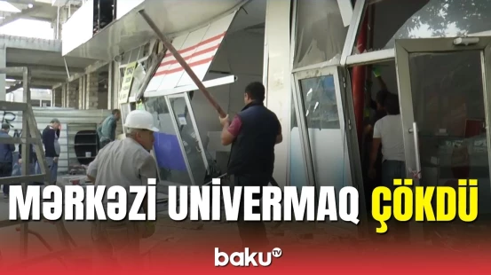 Gəncədən təhlükəli görüntülər: FHN hadisə yerinə gəldi