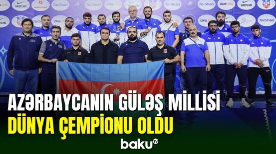 Yunan-Roma güləşi üzrə millimiz dünya çempionatında 1-ci olub