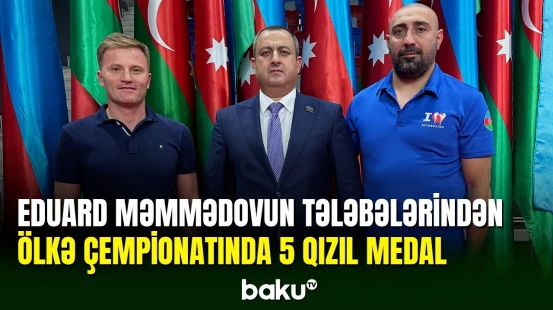 Eduard Məmmədovun tələbələri Azərbaycan çempionatında parlaq çıxış ediblər