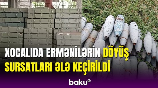 Xocalıda növbəti silah-sursat anbarı aşkar edilib