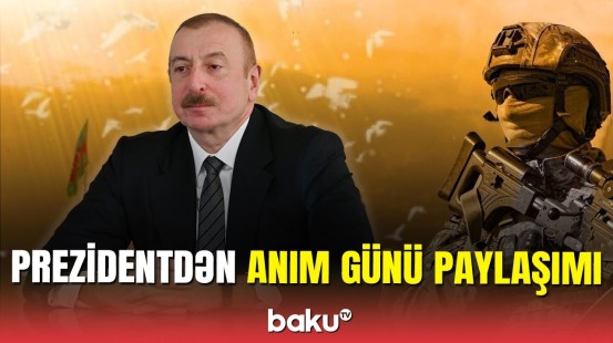 İlham Əliyevdən 27 Sentyabr - Anım Günü ilə bağlı paylaşım