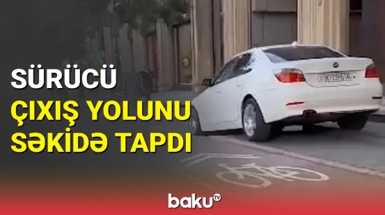 Bakıda sürücü insanların həyatı üçün təhlükə törətdi