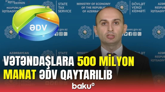 "ƏDV geri al" portalında 2,4 milyona yaxın istifadəçi qeydə alınıb