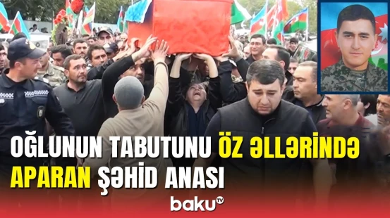 Şəhid Fərid Nəbiyev göz yaşları içində dəfn edildi: Bütün Qazax hüzn içində