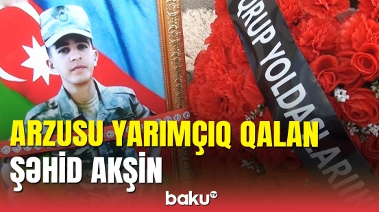 Şəhid atasının sözləri hər kəsi ağlatdı: Qazax şəhidi Akşin Nəsibov son mənzilə yola salındı