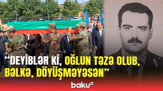 Daşaltıda şəhid olan komandirin dəfni: Elmar Məmmədova 31 il sonra Şamaxıda vida
