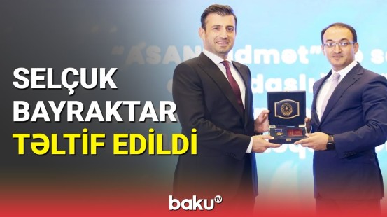Selçuk Bayraktara Azərbaycan Respublikasının medalı təqdim olundu