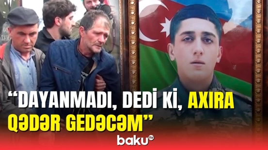 Şəhid Mirzəli Mirzəzadənin dəfnində izdiham: Qaxdan təsirli görüntülər
