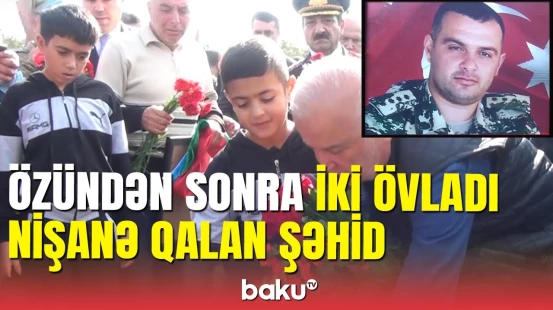 Xaçmazda şəhid Vüsal Rüstəmovun dəfni: atası oğlu ilə bağlı xatirələrini bölüşdü