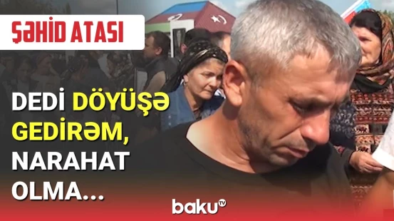Kürdəmirdə şəhid Eltun Yunusov dəfn edildi: yaxınları danışdı