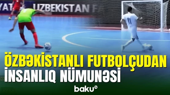 Özbəkistanlı idmançıdan hər kəsə nümunə olacaq hərəkət