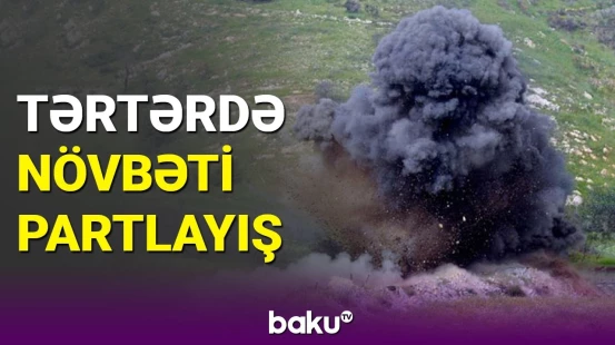 Tərtərdə partlayış: sakin minaya düşdü