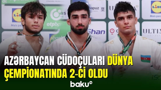 Cüdoçularımız dünya çempionatında 2-ci yeri tutdu
