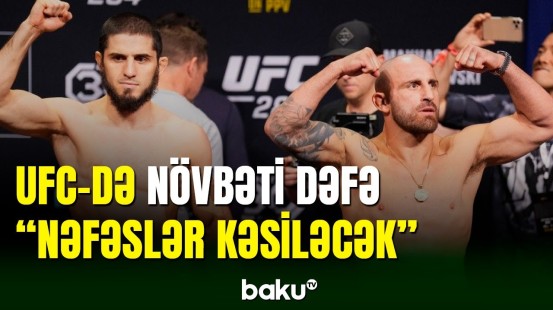 İslam Maxaçev UFC-294 yarışında Aleksandr Volkanovskiyə qarşı