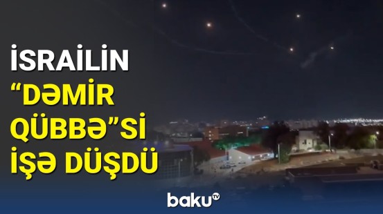 İsrail-Fələstin müharibəsindən dəhşətli kadrlar: Dəmir Qübbə iş başında