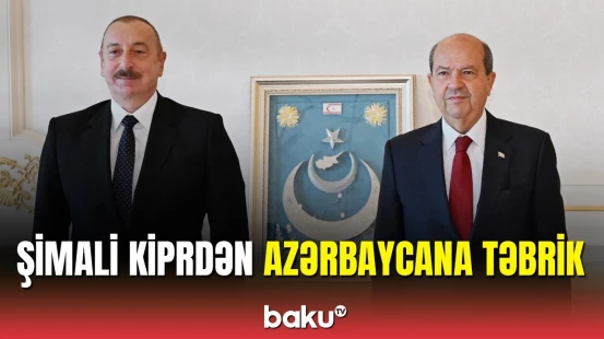 İlham Əliyev Şimali Kipr Prezidentini qəbul edib
