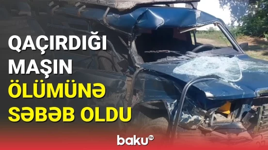 Xaçmazda ağır qəza: başqasının maşını ilə qəza törədən sürücü öldü