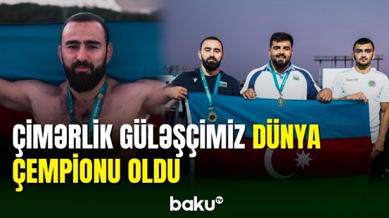 Çimərlik güləşçimiz İbrahim Yusubov dünya çempionu olub