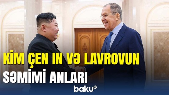 Lavrov Şimali Koreyada: Kim Çen In Lavrovu qəbul etdi