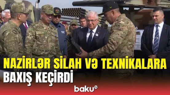 Türkiyə ilə birgə təlim: "Roketsan", "Baykar" və digər şirkətlərin silah-sursatlarının nümayişi